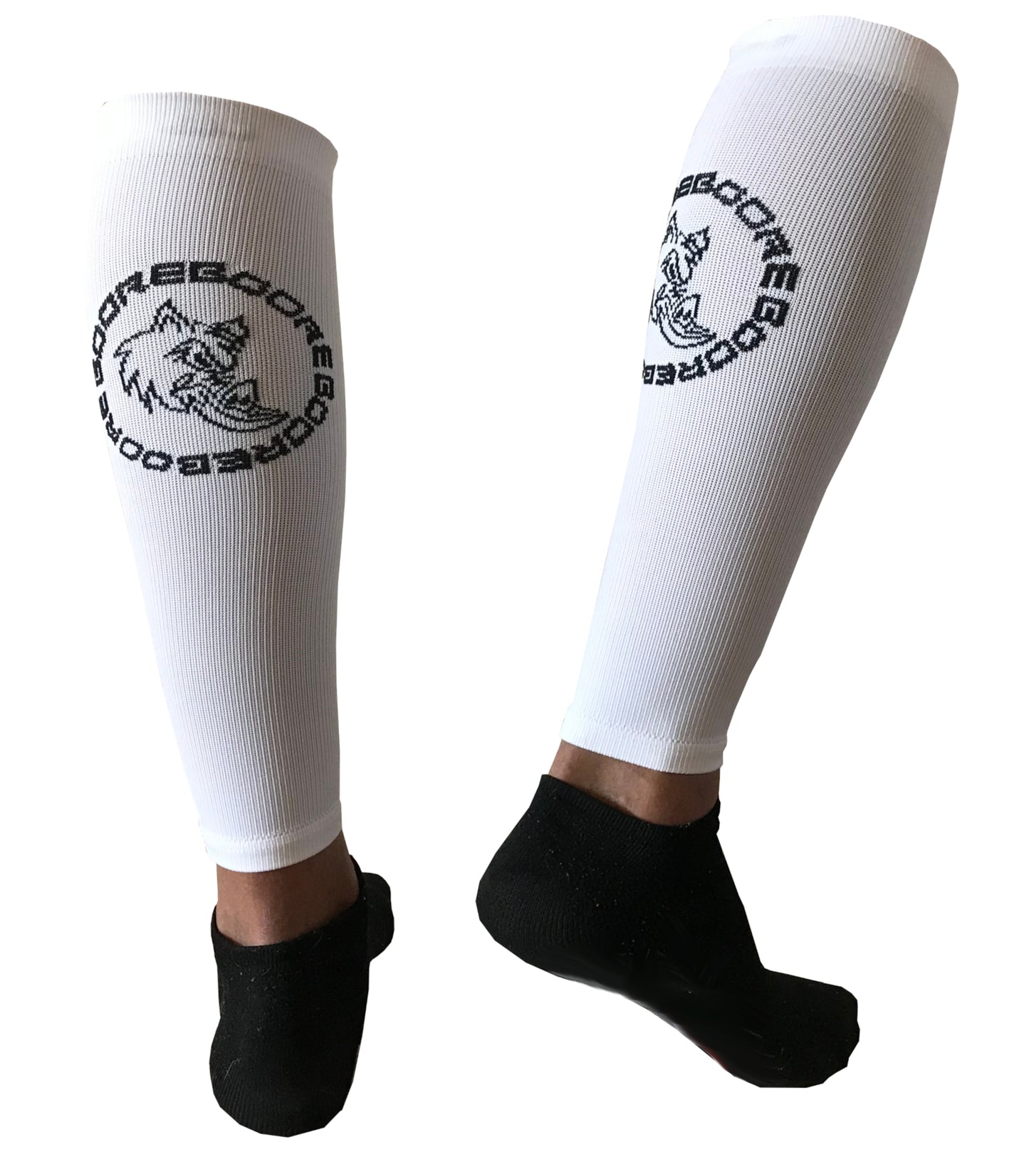 BOORE Compression Calf Sleeves With Shin Drag Protection 15-20mmhg