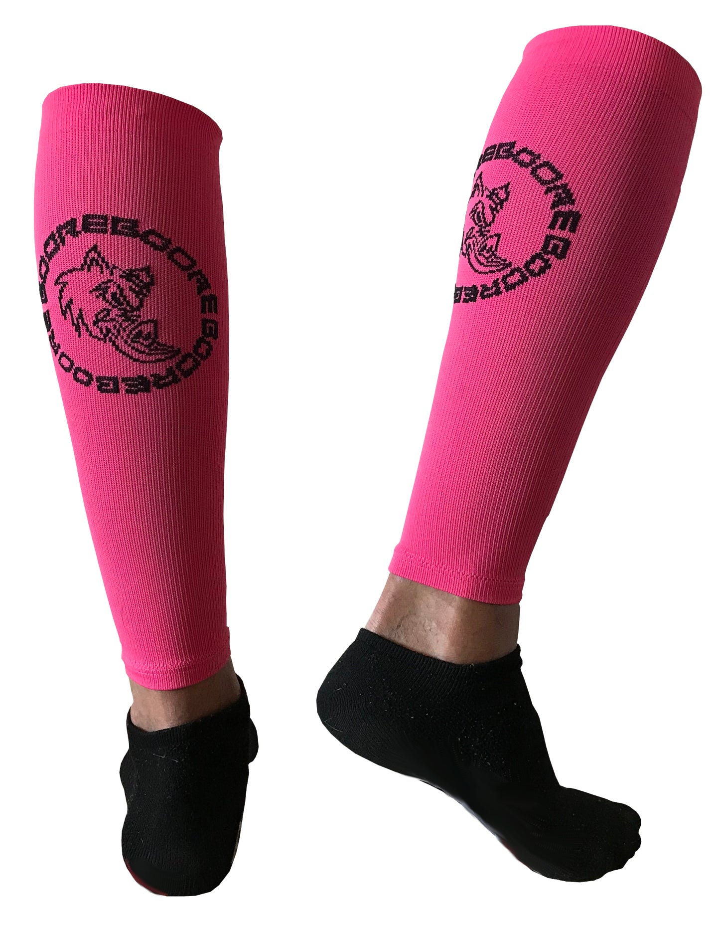 BOORE Compression Calf Sleeves With Shin Drag Protection 15-20mmhg