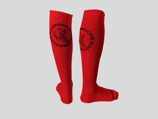 BOORE Deadlift OCR Socks Crimson Conqueror Red