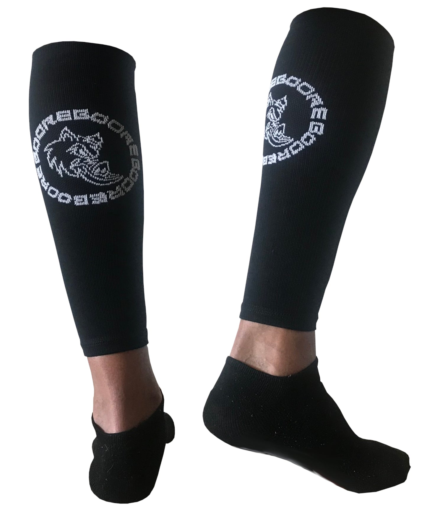 BOORE Compression Calf Sleeves With Shin Drag Protection 15-20mmhg