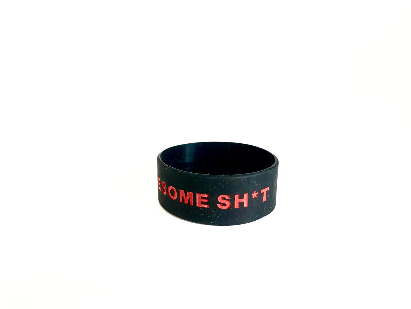 BOORE 2pk Silicone Wrist Bands Wide #BADASS and DO AWESOME SH*T