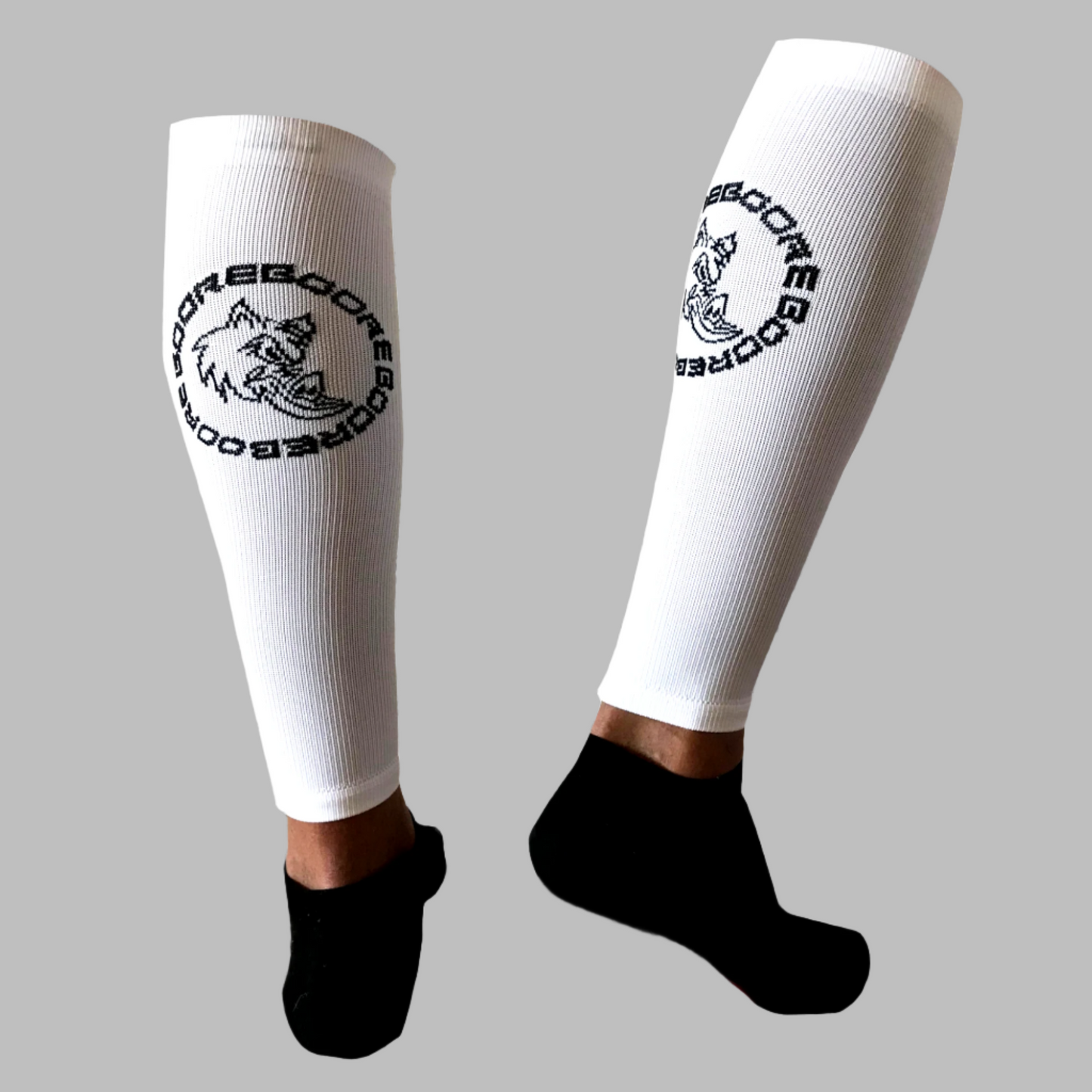 BOORE Compression Calf Sleeves With Shin Drag Protection 15-20mmhg